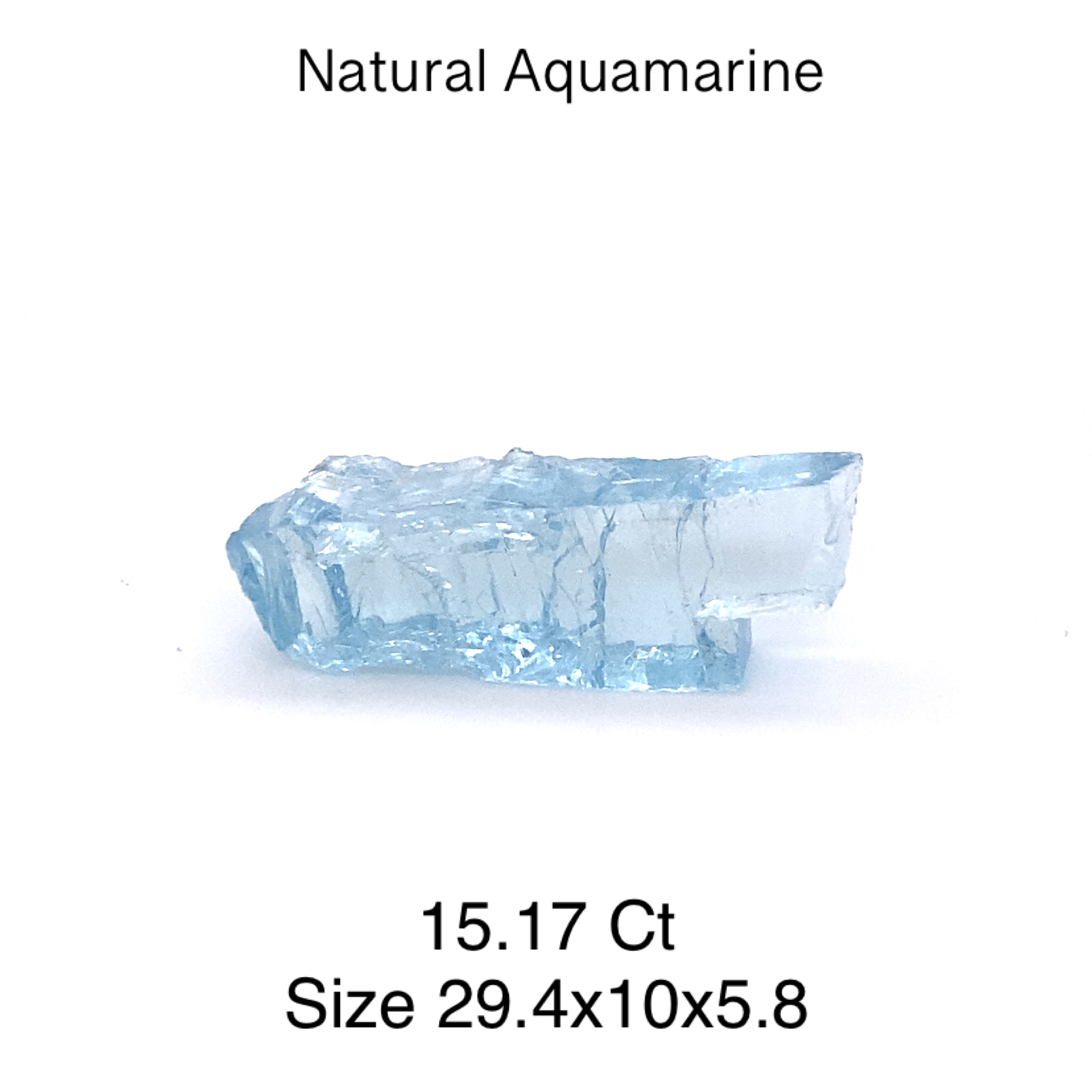 Natural Aquamarine Gemstone Rough AQ14