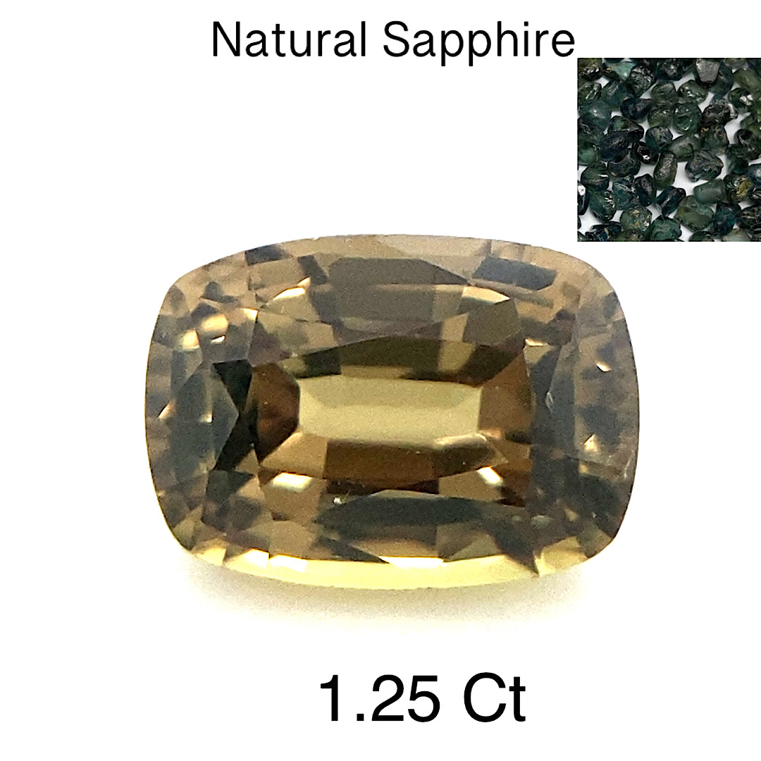 Natural Sapphire Green/Yellow GS25