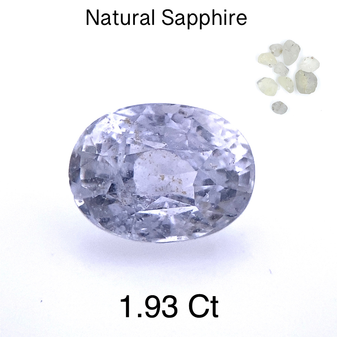 Natural White Colorless Sapphire SP46