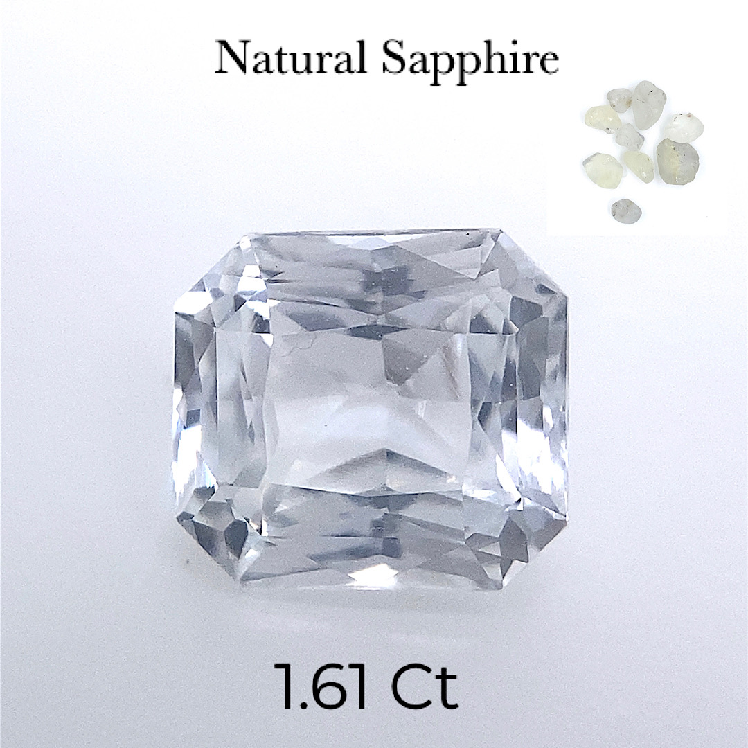 Natural White Colorless Sapphire SP29