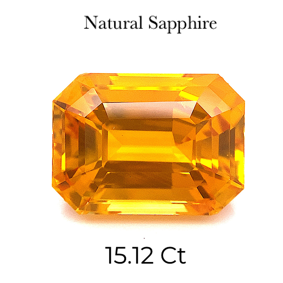 Natural Orange Sapphire Normal Heated SPH02