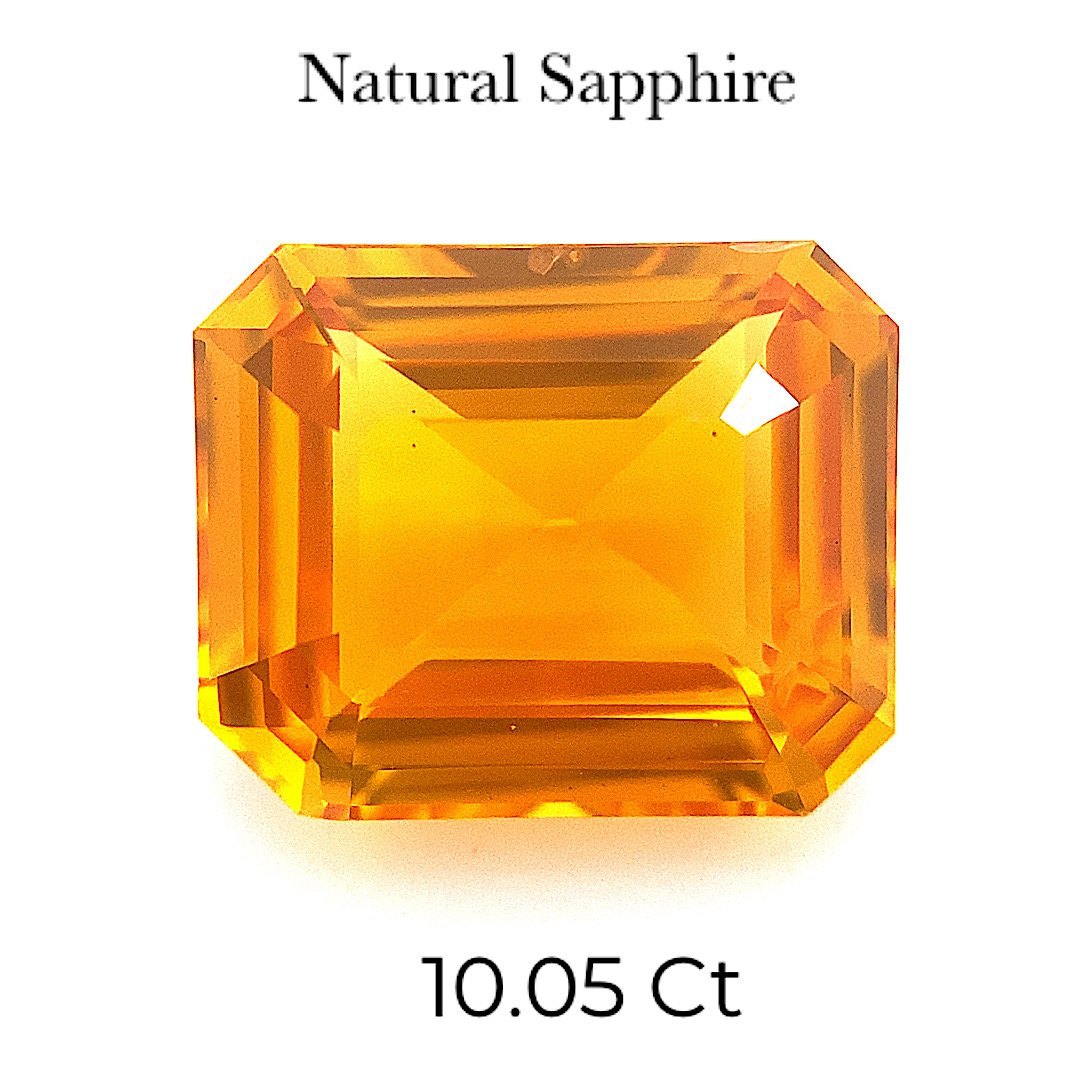 Natural Orange Sapphire Normal Heated SPH03