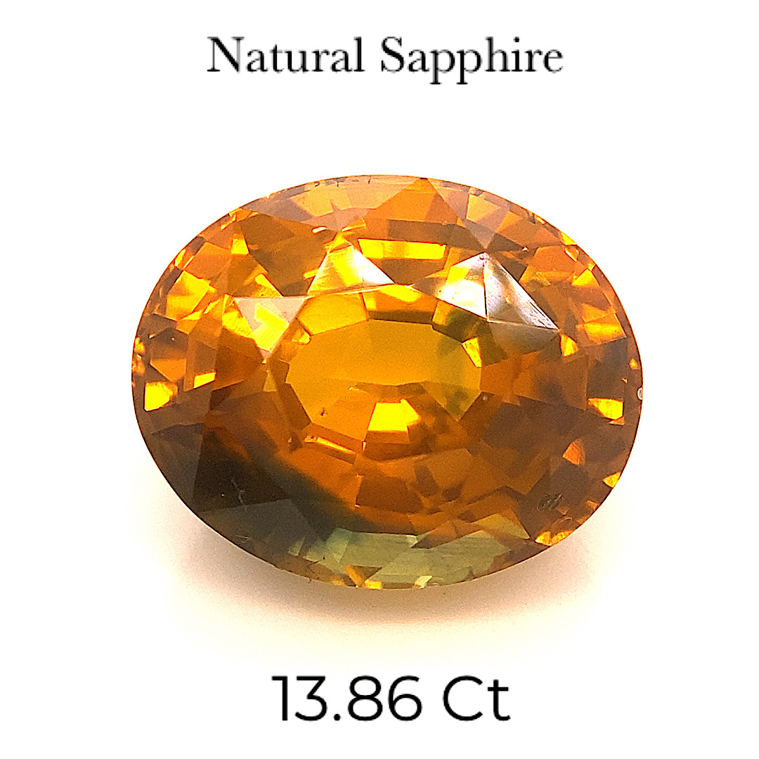 Natural Orange Sapphire Normal Heated SPH05