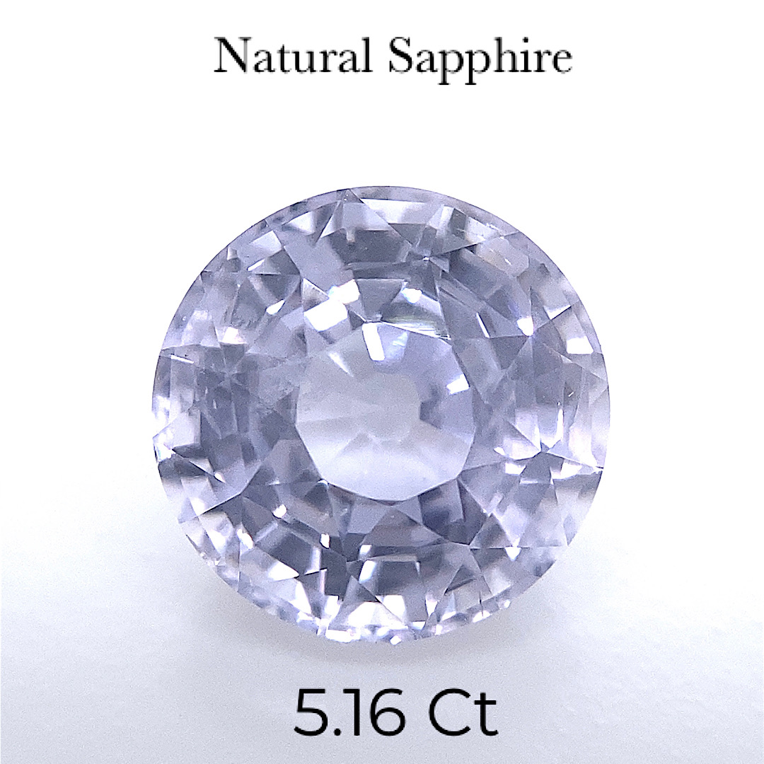 Natural White Colorless Sapphire SPH08