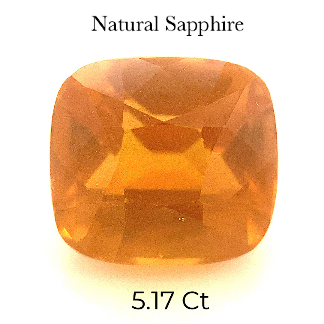 Natural Orange Sapphire SPH09