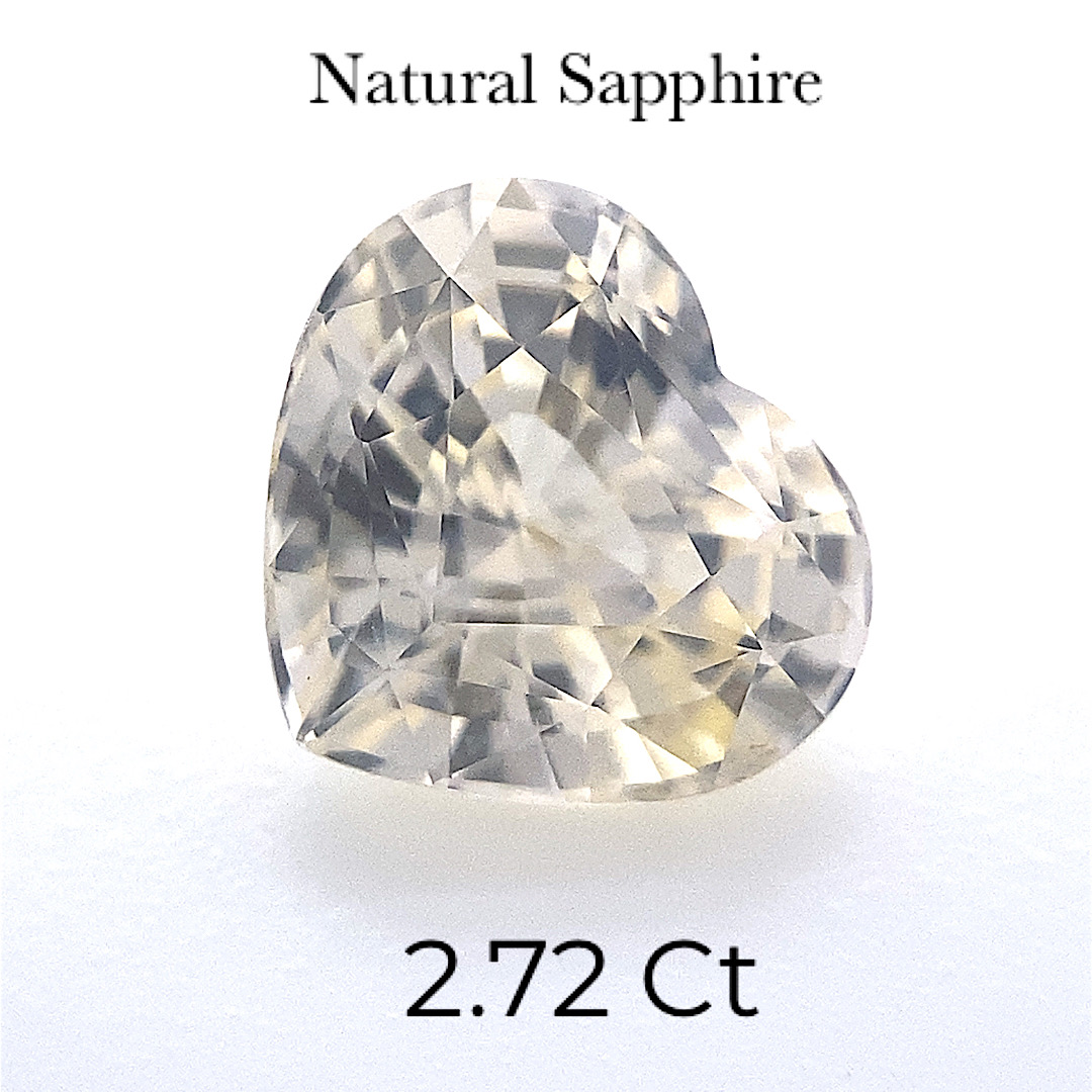 Natural White Clean Soft Yellow Sapphire SPH10