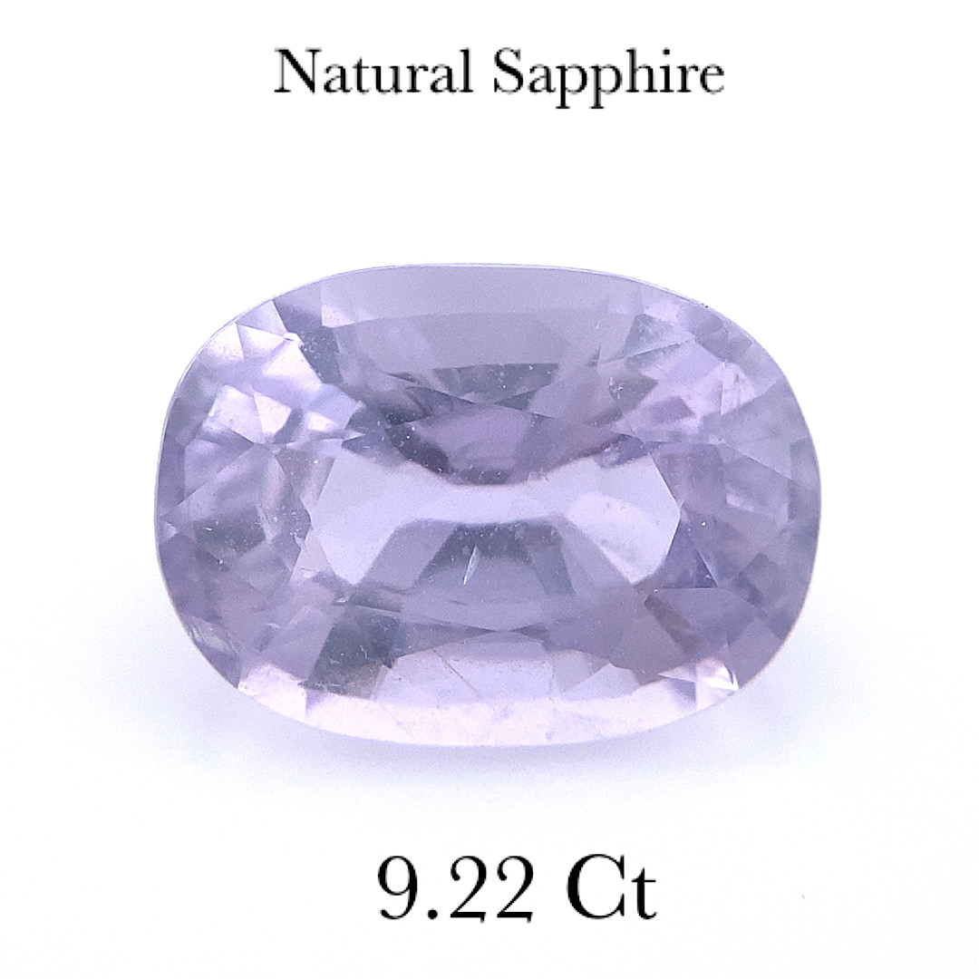 Natural Soft Purple-Blue Sapphire Normal Heated SP74