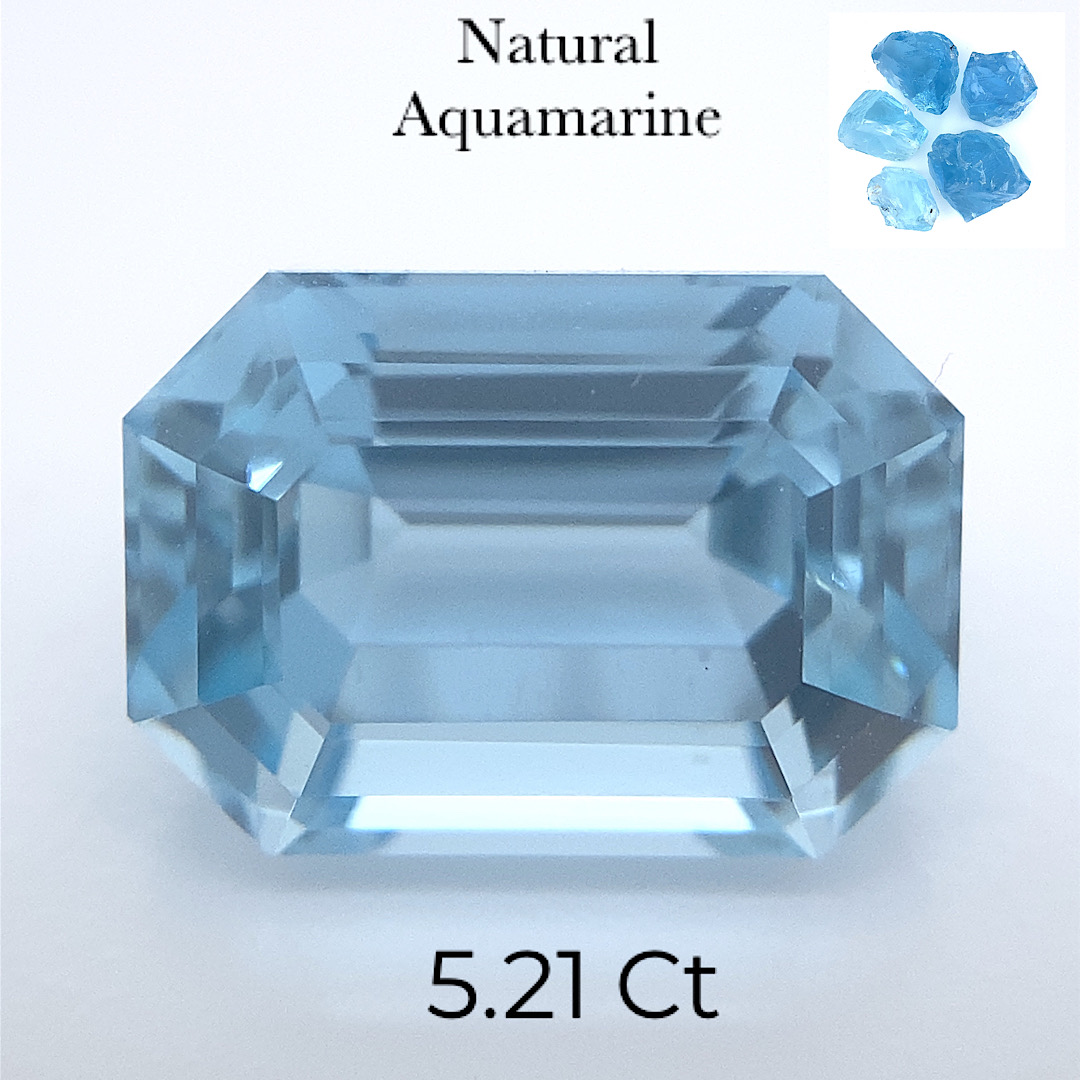 Natural Blueish Aquamarine Gemstone AQ001