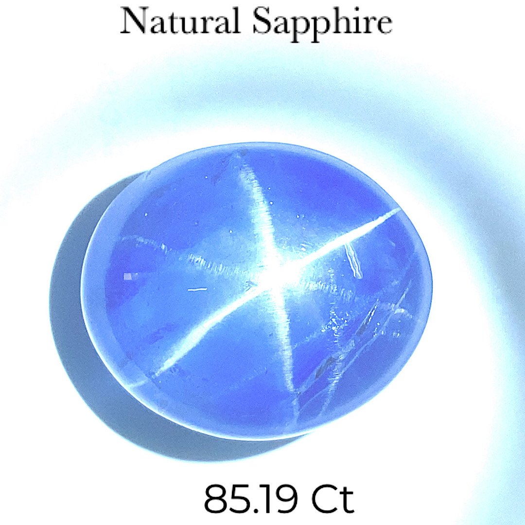 Natural Star Blue Sapphire Oval SP76