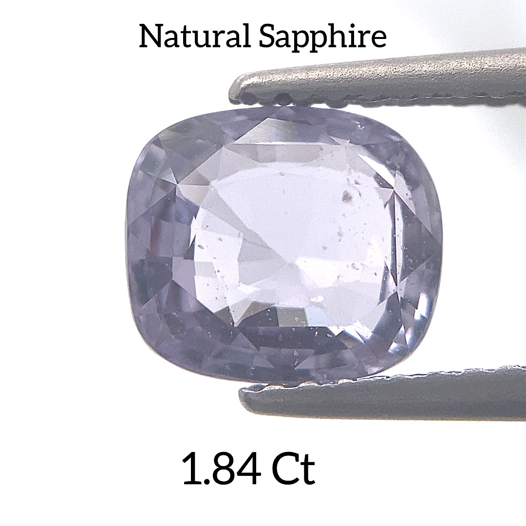 Natural Sapphire Colorless Soft Purple SP32