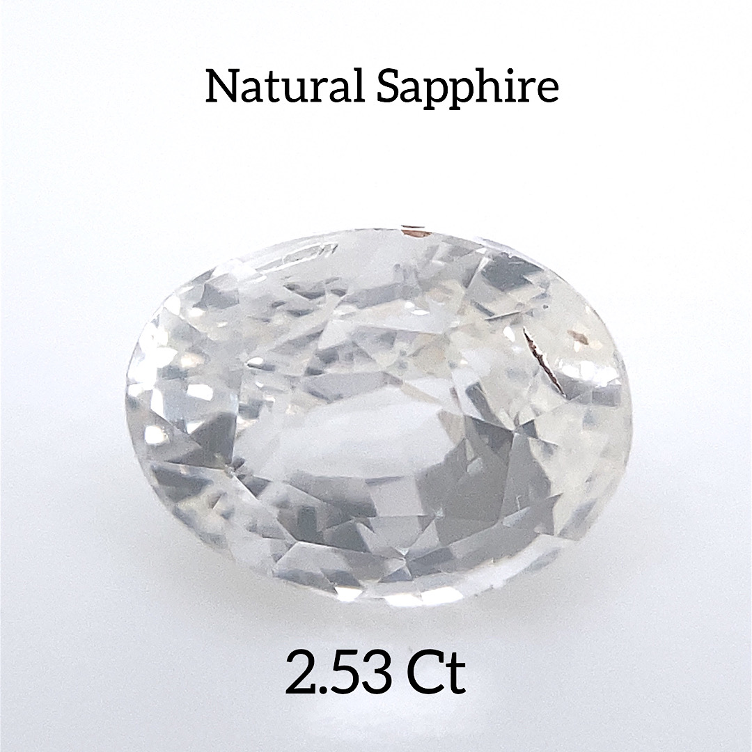 Natural White Colorless Sapphire SP59