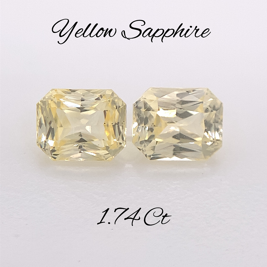 Natural Ceylon Yellow Sapphire Pair SP203