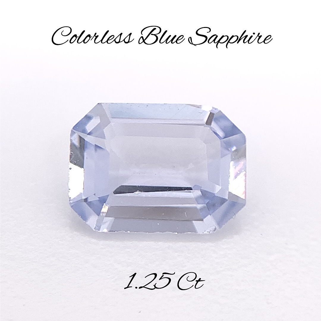 Natural Colorless Blue Sapphire SP211