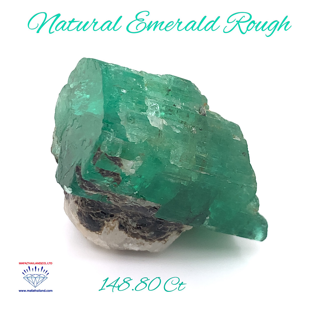 Natural Rare Ethiopian Green Emerald Rough Certified EM-001