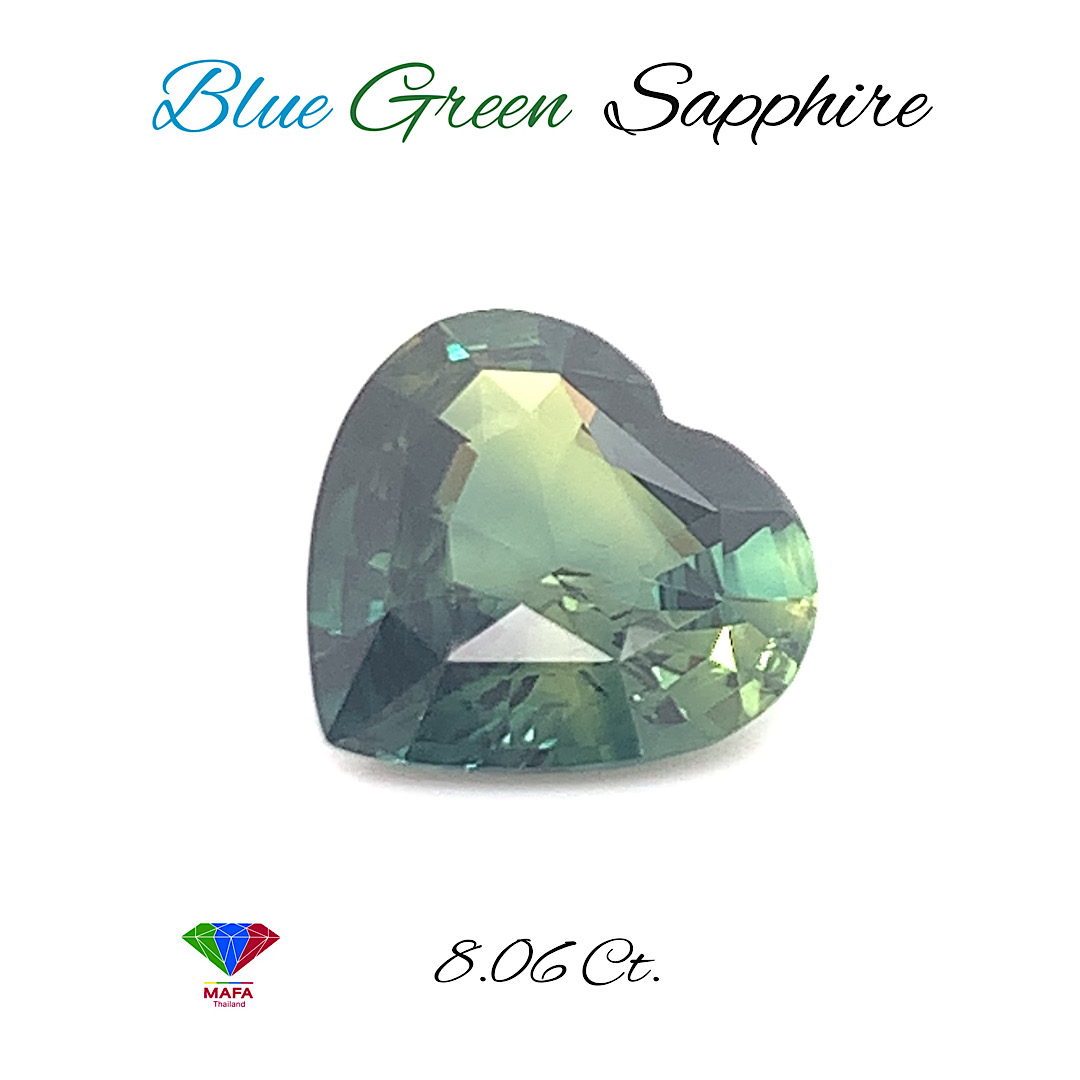 Natural Blue Green Sapphire MF001