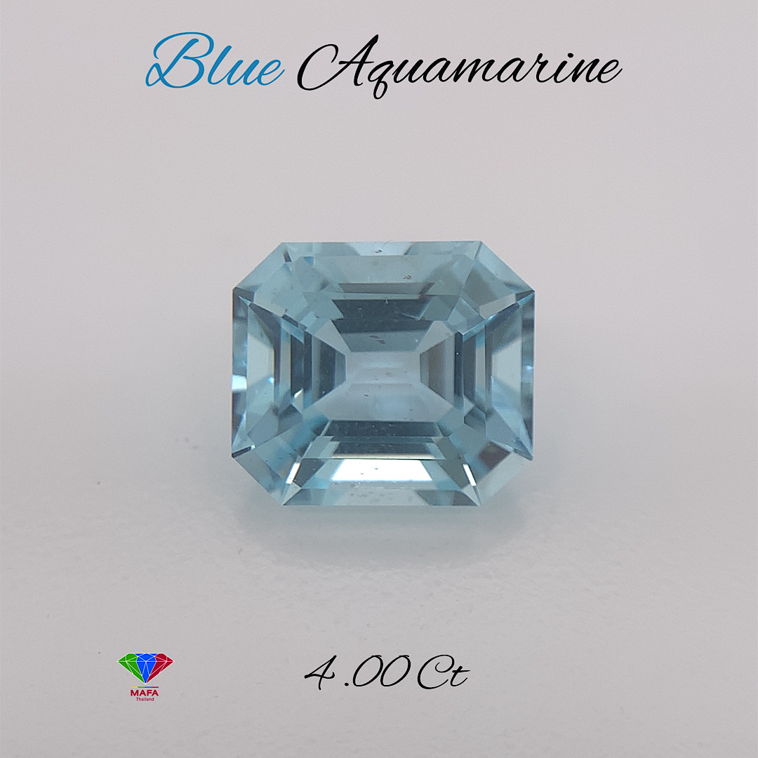 Natural Blue Aquamarine Gemstone AQ020