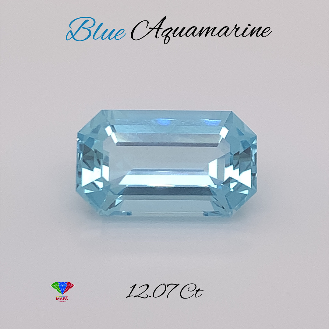 Natural Blue Aquamarine Gemstone AQ021