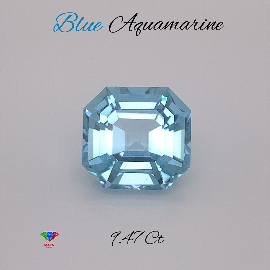 Natural Blue Aquamarine Gemstone AQ022